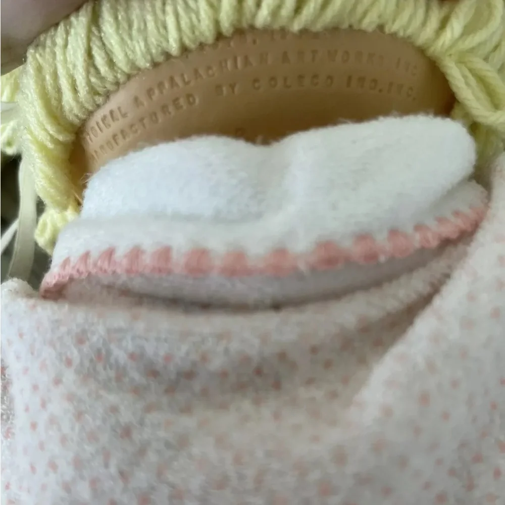 Cabbage Patch Kids Girl Doll Blonde Hair Blue Eyes HM 2 Dimples 1985 Vintage 80s